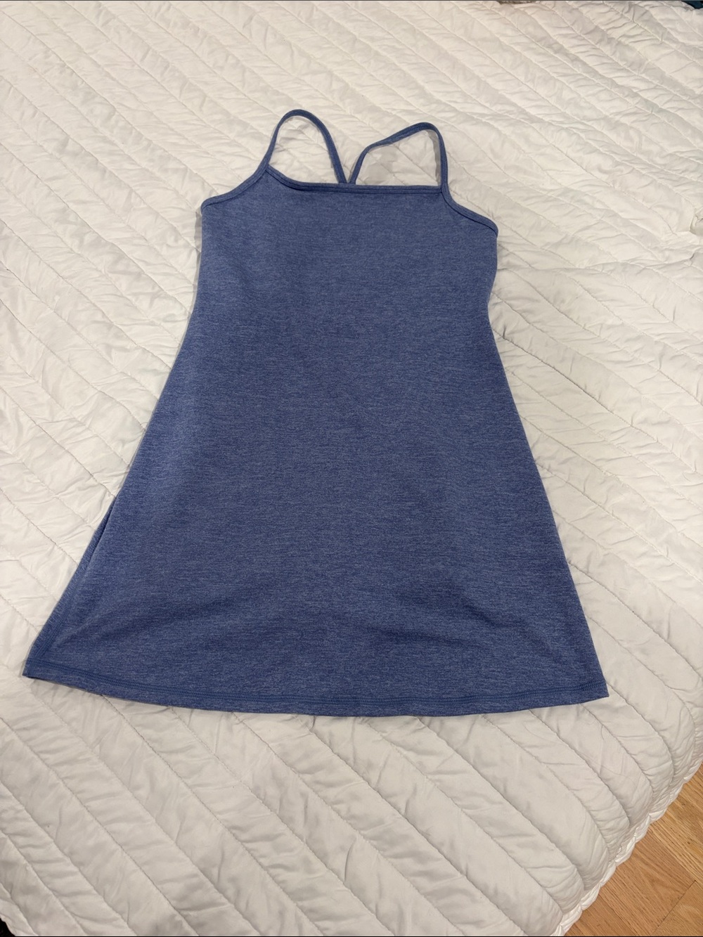 aerie offline “The Hugger” Heathered Light Blue Dress